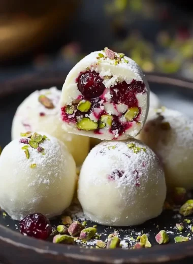Cranberry Pistachio Truffle
