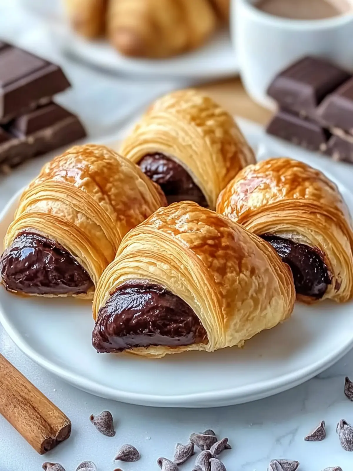 Homemade Chocolate Croissants