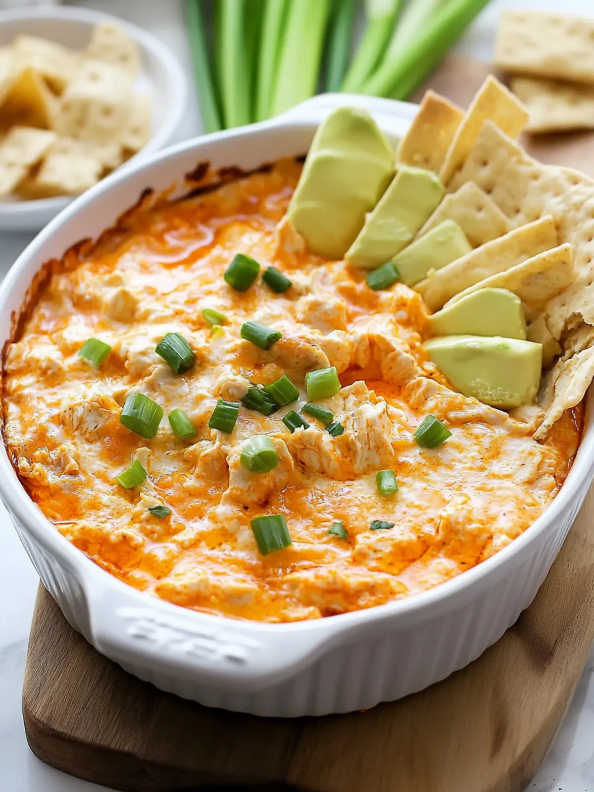 Healthy Buffalo Chicken Dip