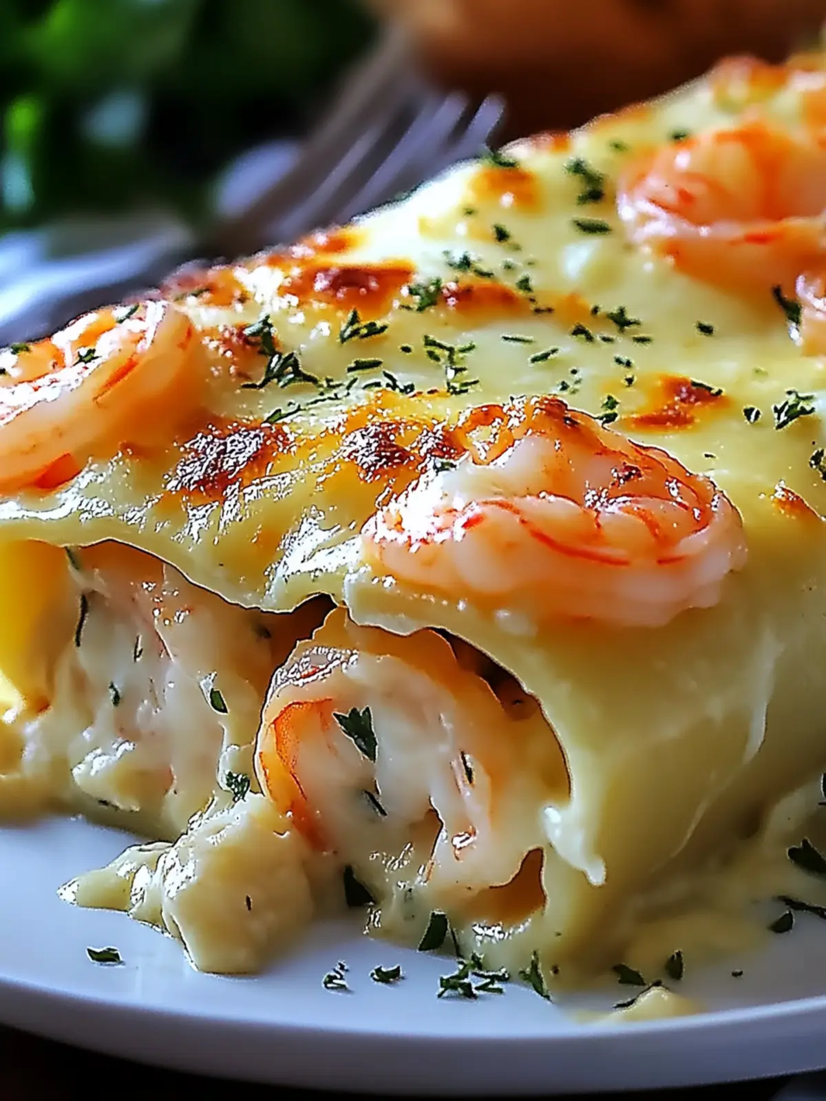 Shrimp & Crab Alfredo Lasagna Roll-Ups
