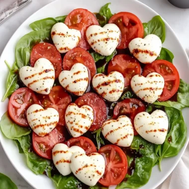 Valentine’s Day Caprese Salad