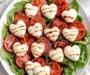 Heart-Shaped Valentine’s Day Caprese Salad for Love Birds