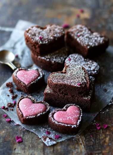 Heart Shaped Brownies