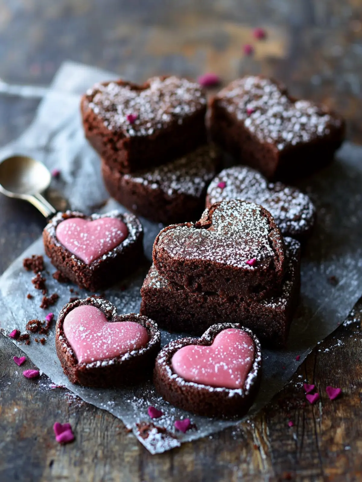 Heart Shaped Brownies