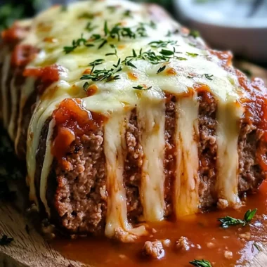 Stuffed Meatloaf with Mozzarella