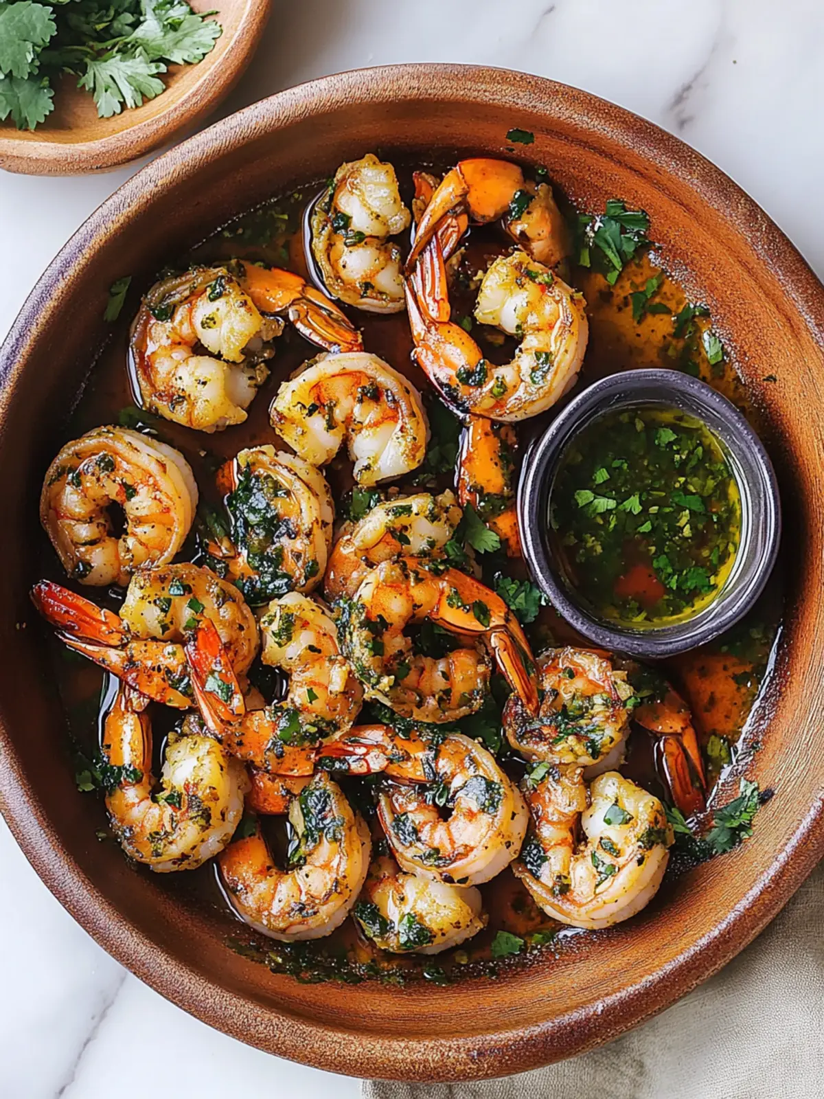 Pan Seared Chimichurri Shrimp