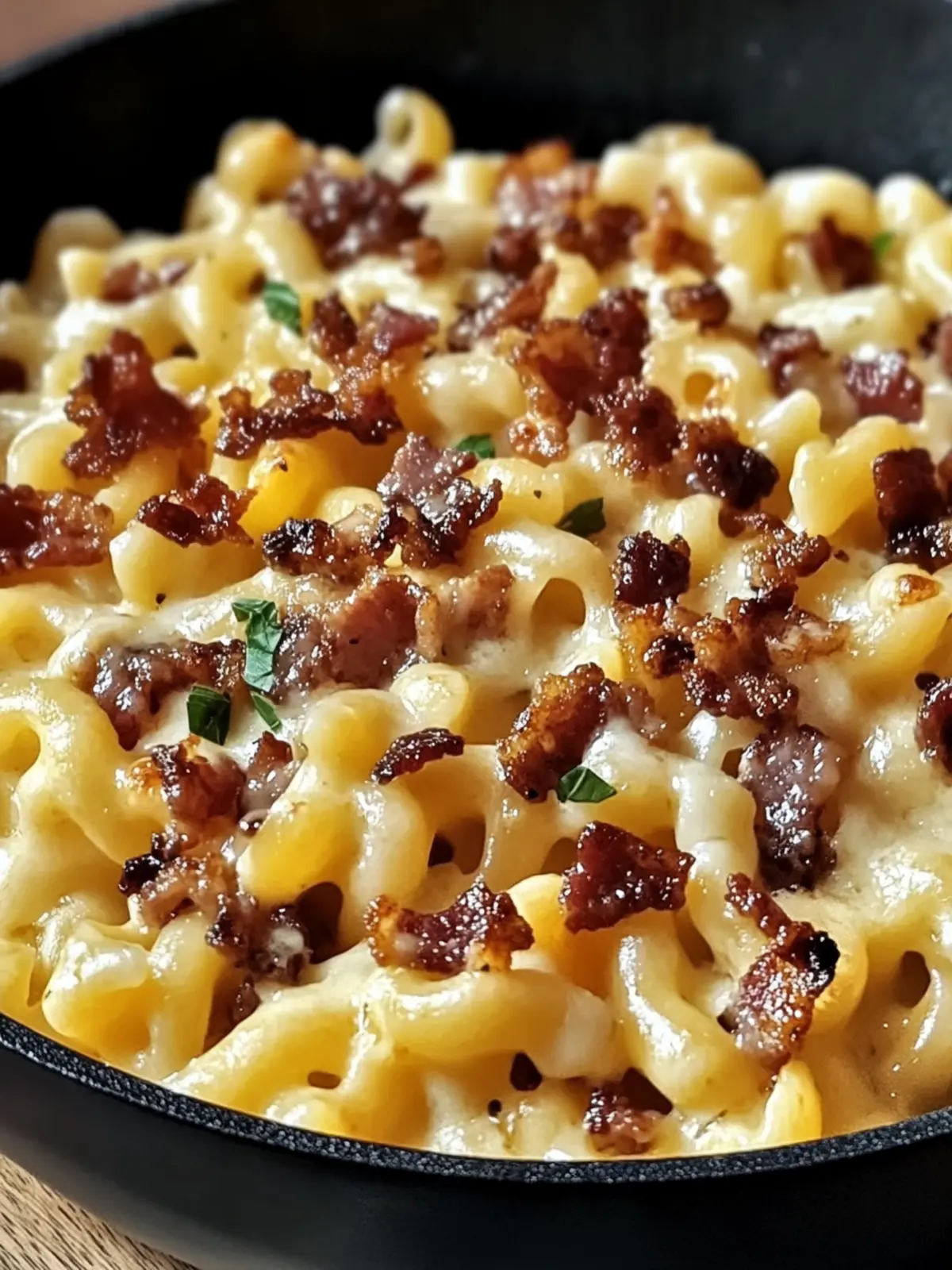 Bacon Cheeseburger Alfredo Pasta