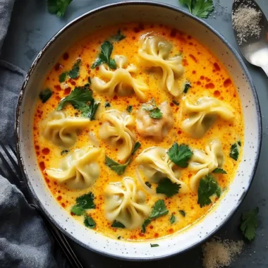 Thai Coconut Curry Dumpling Soup