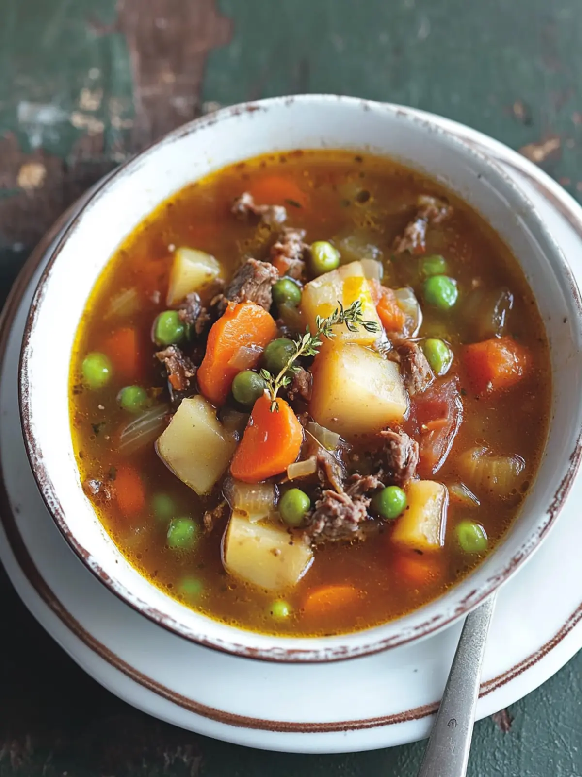 Old-Fashioned Vegetable Beef Soup
