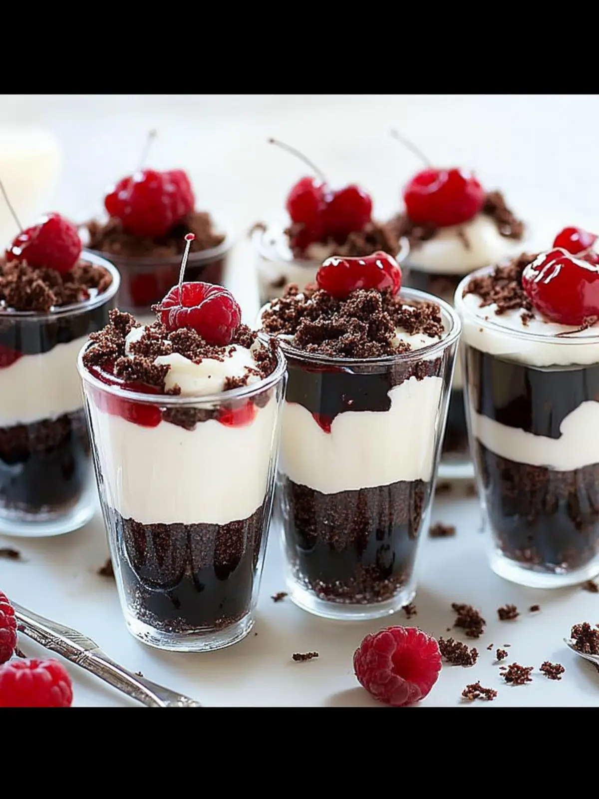 DLux Mini Dessert Cups Black Forest Cake