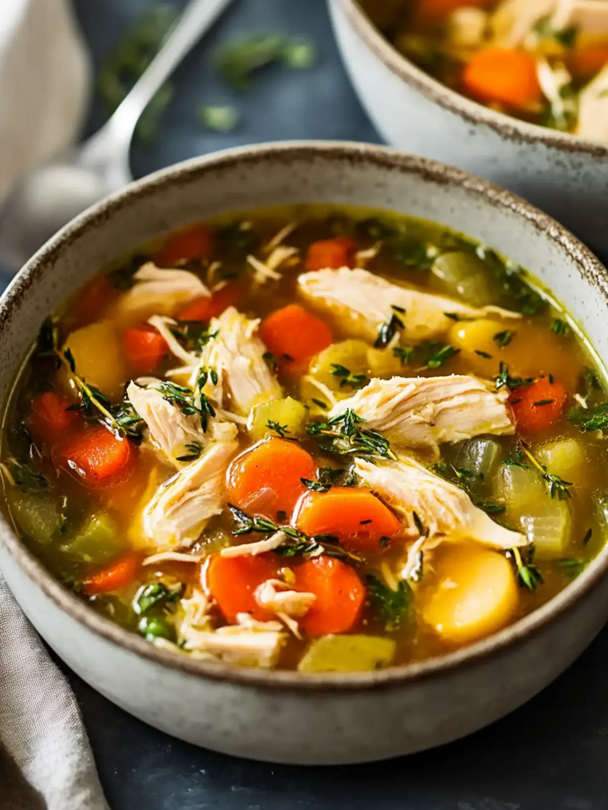 Hearty Chicken Veggie Soup
