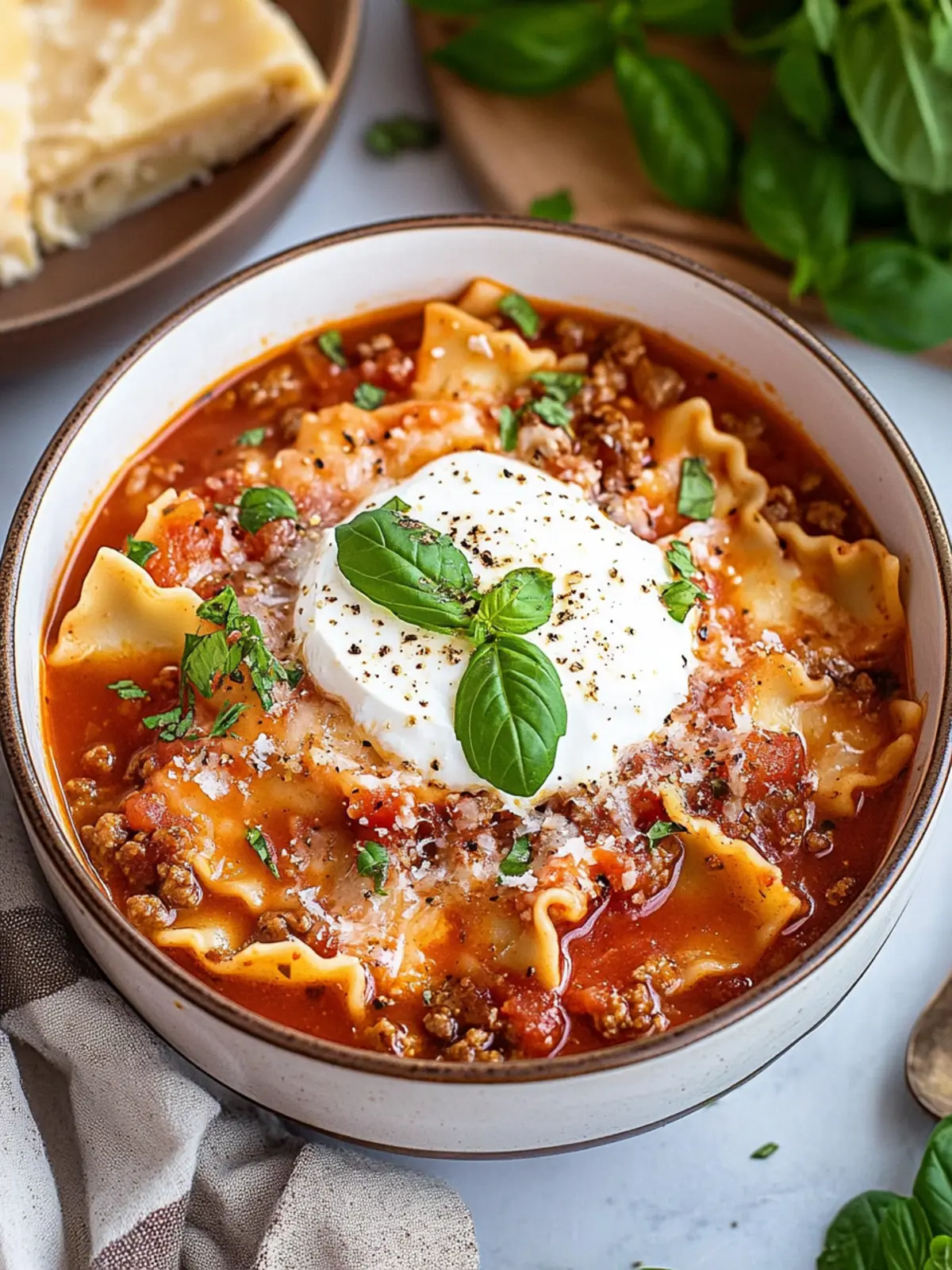 Crockpot Lasagna Soup