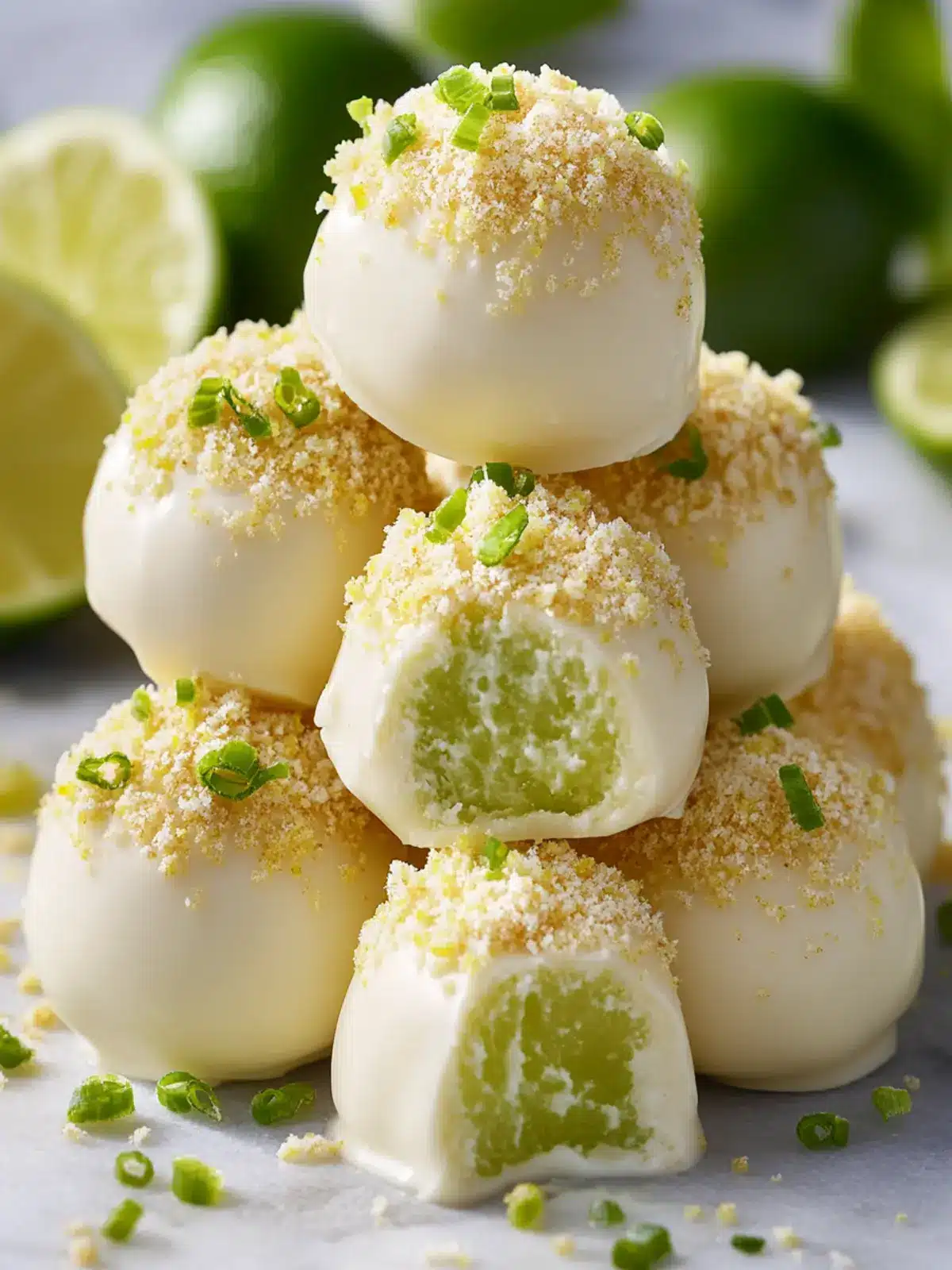 Creamy Key Lime Truffles