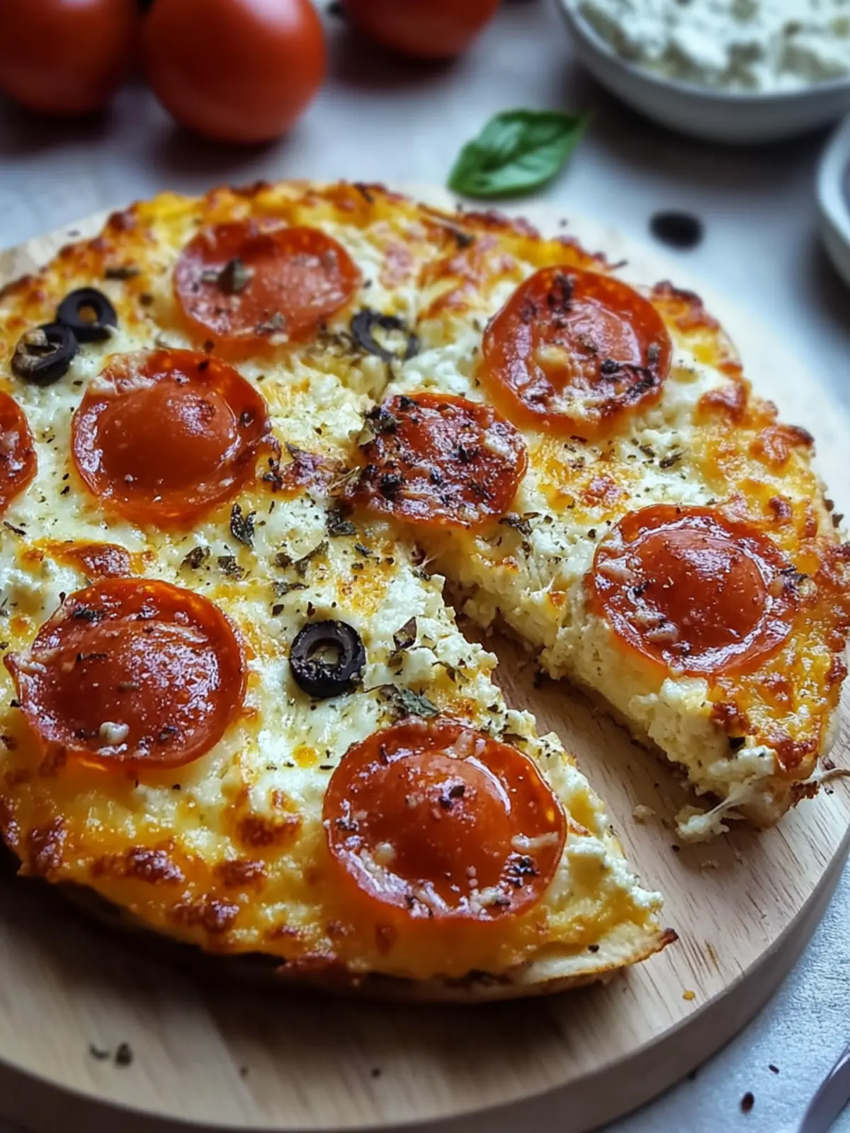 Pizza Style Cottage Cheese Bake