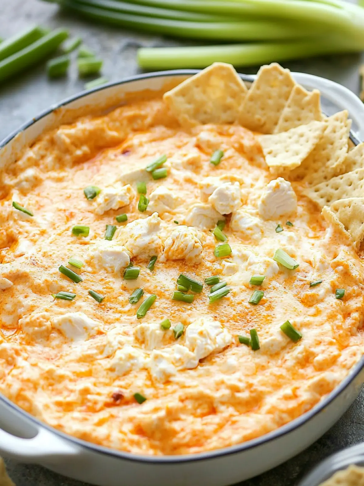 Greek Yogurt Buffalo Chicken Dip