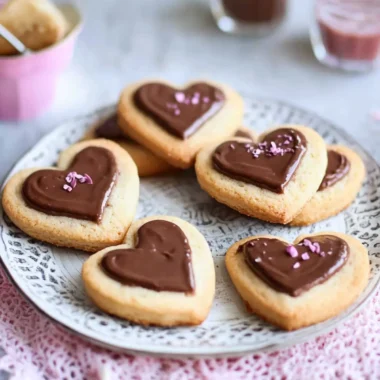Heart Cookies with Nutella