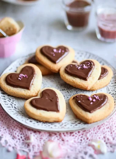 Heart Cookies with Nutella