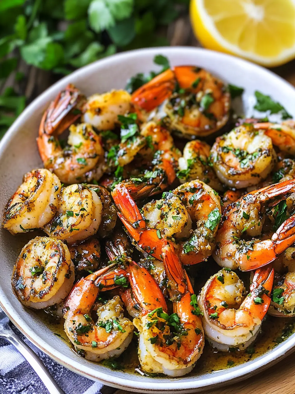 Pan Seared Chimichurri Shrimp