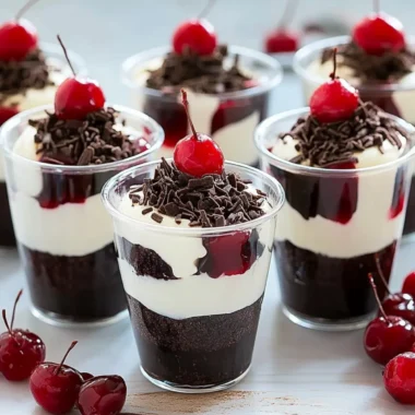 DLux Mini Dessert Cups Black Forest Cake