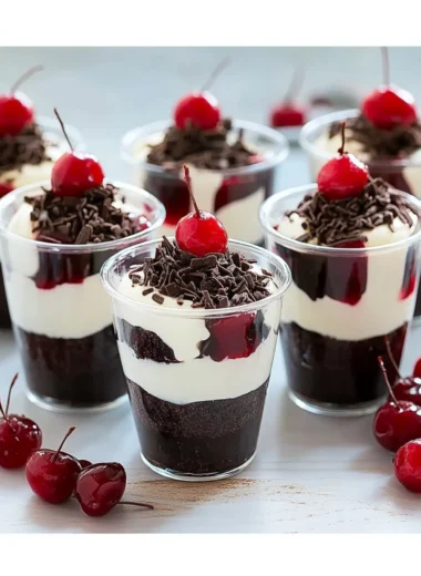 DLux Mini Dessert Cups Black Forest Cake