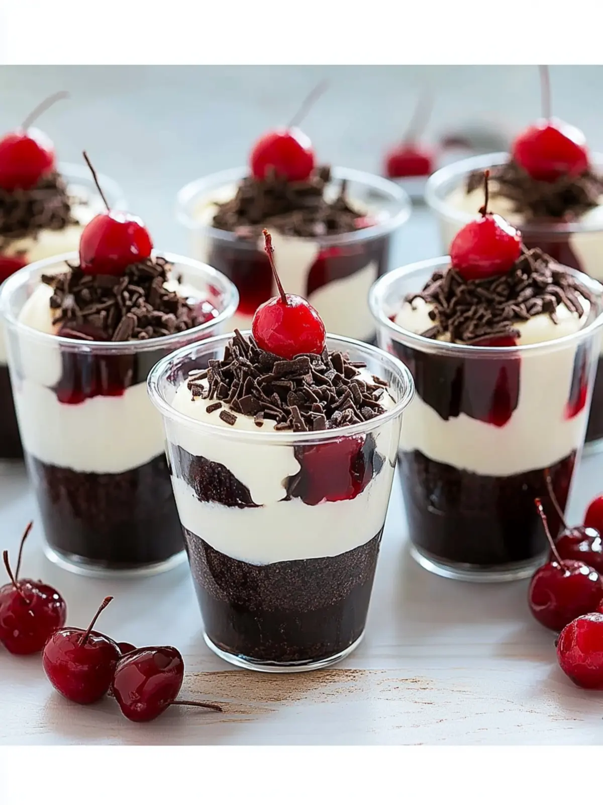 DLux Mini Dessert Cups Black Forest Cake