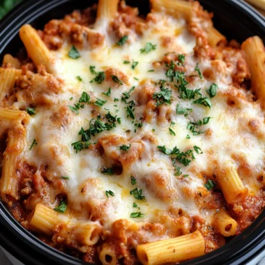 Crockpot Baked Ziti