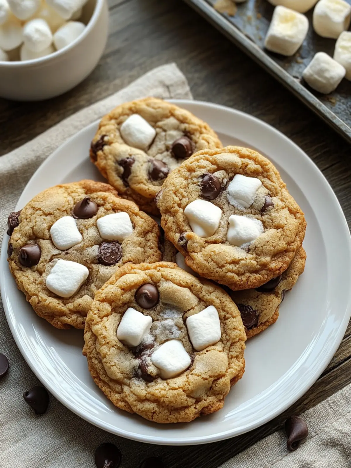 Marshmallow Chocolate Chip Cookies
