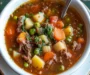 Comforting Old-Fashioned Vegetable Beef Soup for Cozy Nights