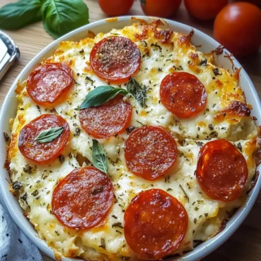 Pizza Style Cottage Cheese Bake