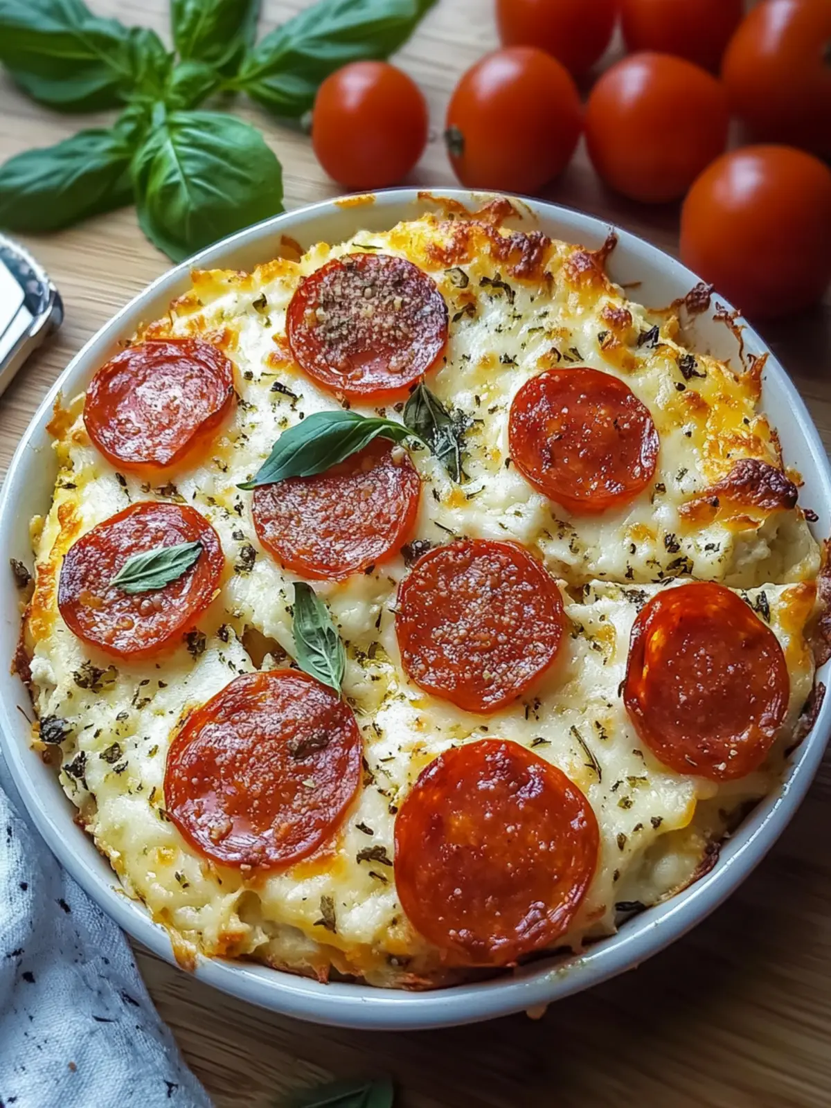Pizza Style Cottage Cheese Bake