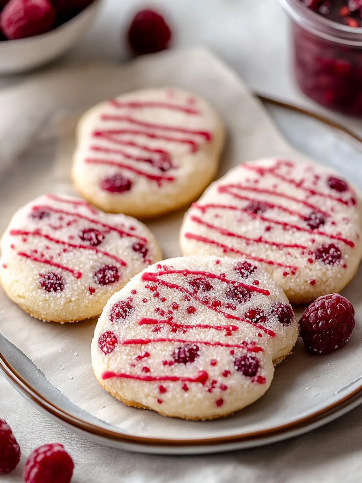 Raspberry Sugar Cookies
