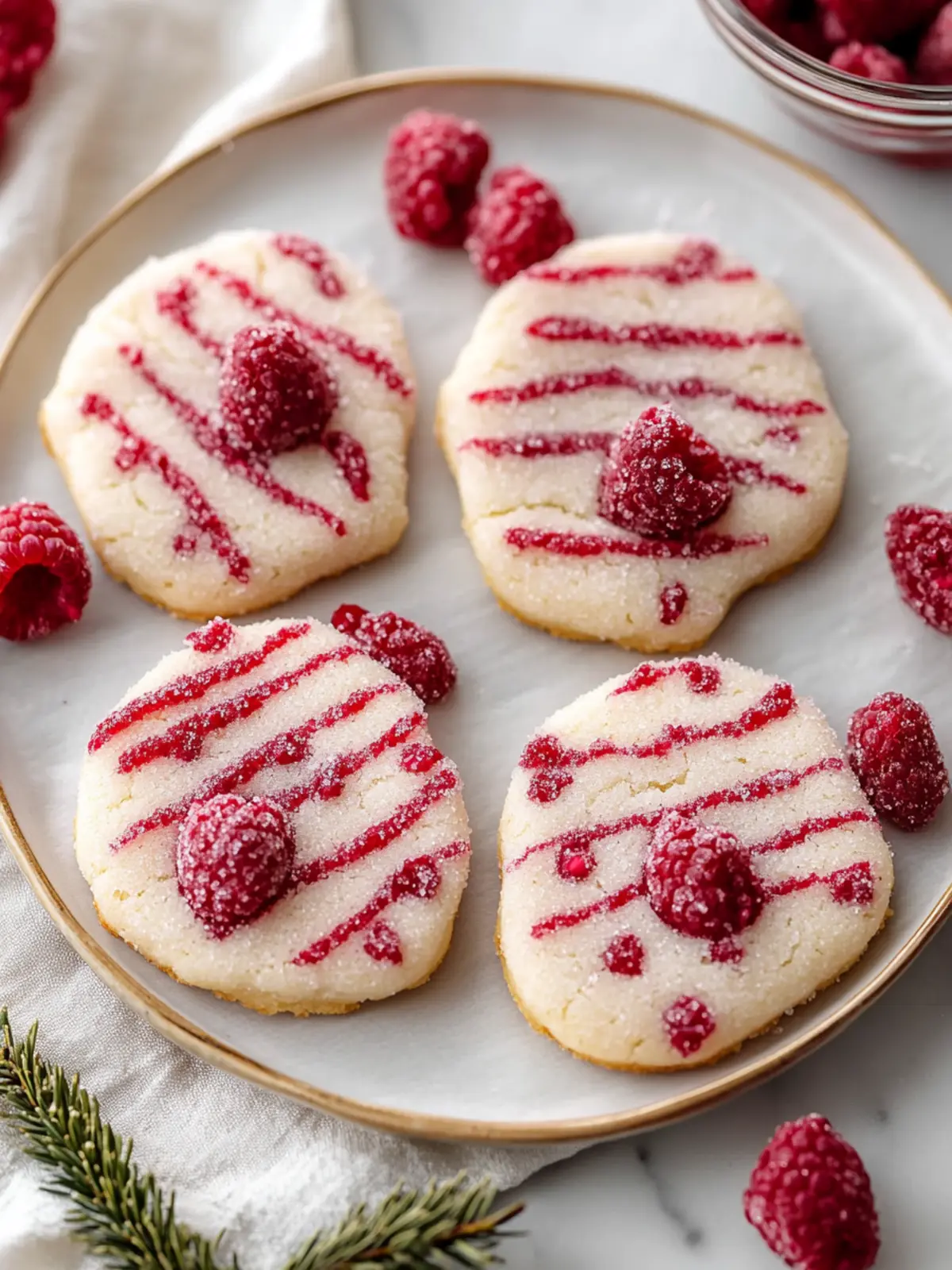 Raspberry Sugar Cookies
