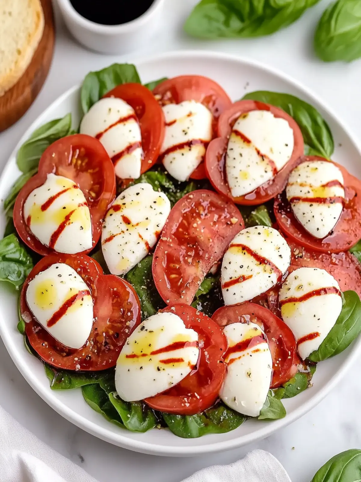 Valentine’s Day Caprese Salad