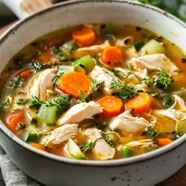 Hearty Chicken Veggie Soup