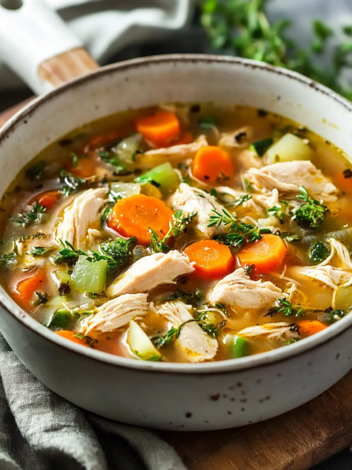 Hearty Chicken Veggie Soup