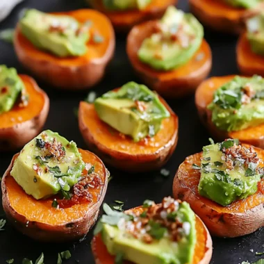 Sweet Potato Bites with Avocado