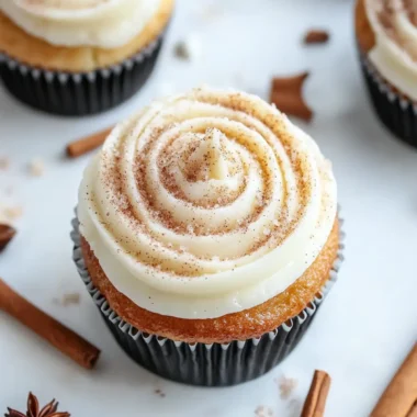 Cinnamon Roll Cupcakes
