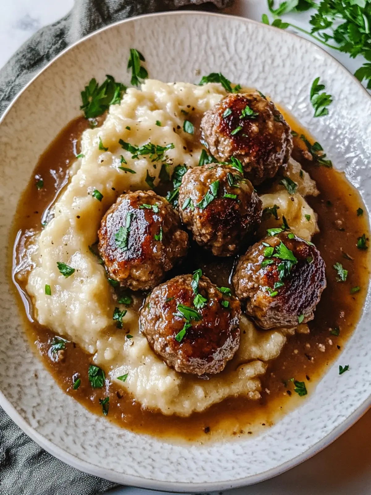 Salisbury Steak Meatballs: A Cozy Comfort Food Classic 2 Salisbury Steak Meatballs