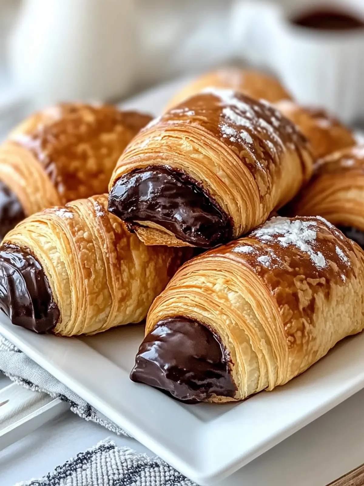 Homemade Chocolate Croissants