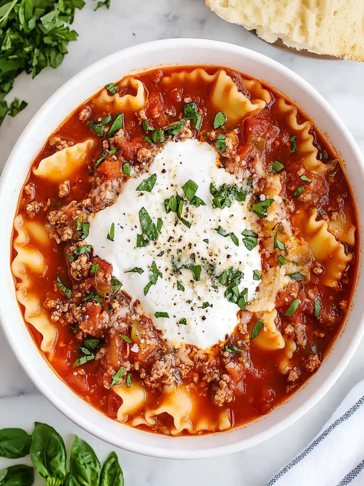 Crockpot Lasagna Soup