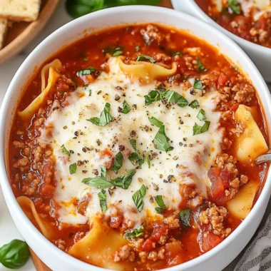 Crockpot Lasagna Soup