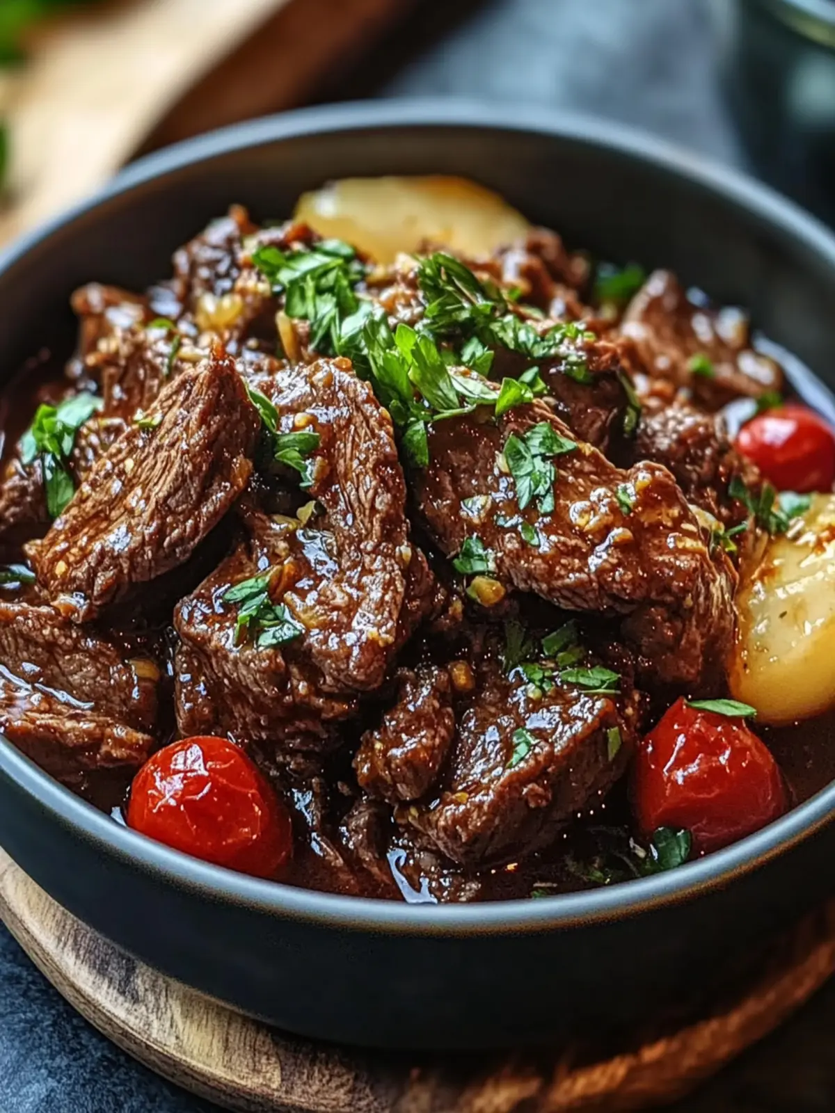 Slow Cooker Garlic Butter Beef