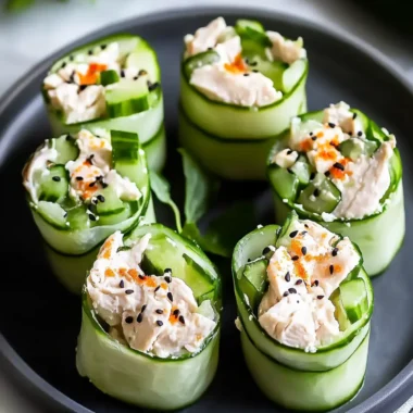 Delicious Chicken Salad Cucumber Roll Ups for a Fresh Lunch 10 Chicken Salad Cucumber Roll Ups