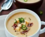 Creamy Ale and Cheddar Soup: Indulge in Comfort with Bacon