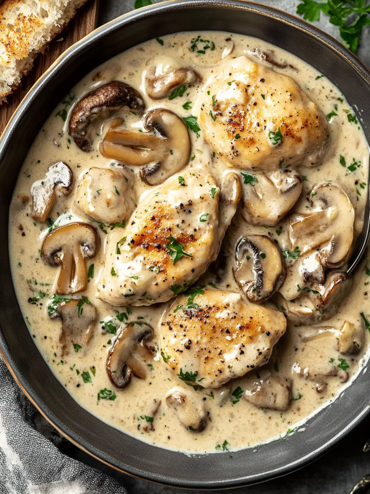 Creamy Mushroom Chicken: A Quick, Comforting Family Dinner 3 Creamy Mushroom Chicken