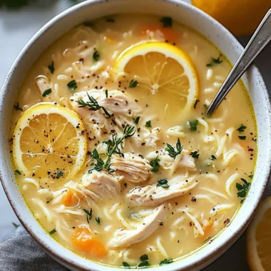 Greek Lemon Chicken Soup