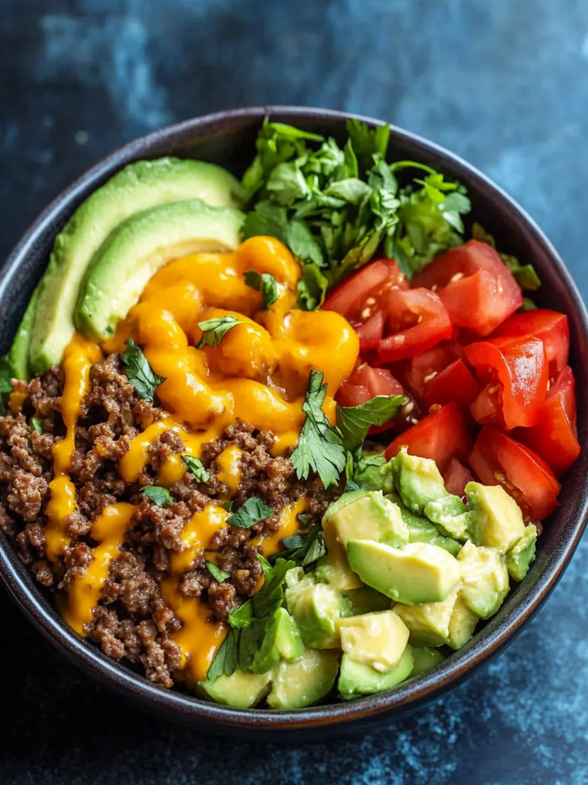 High-Protein Cheeseburger Bowls
