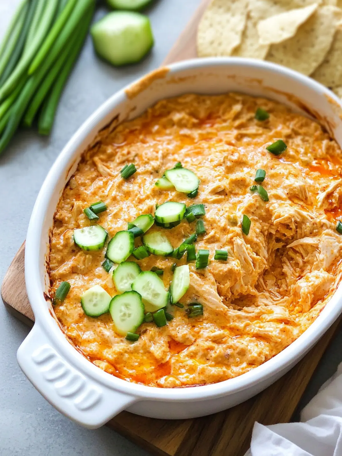 Dairy-Free Healthy Buffalo Chicken Dip