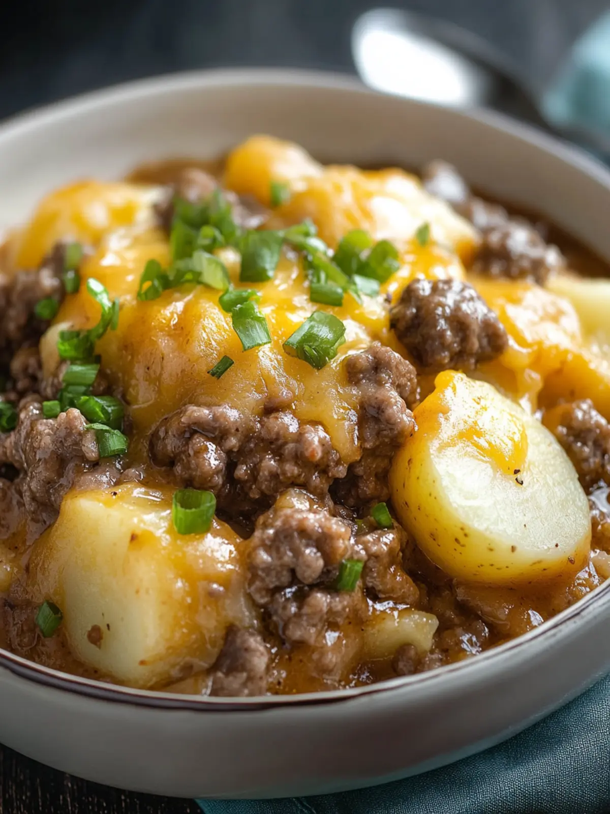 Crockpot Hamburger Potato Casserole