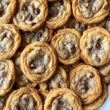 Chewy Rippled Chocolate Chip Cookies